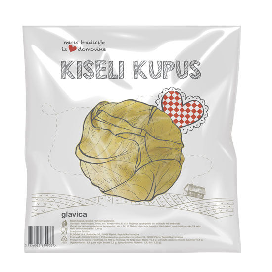 Domaći kiseli kupus glave