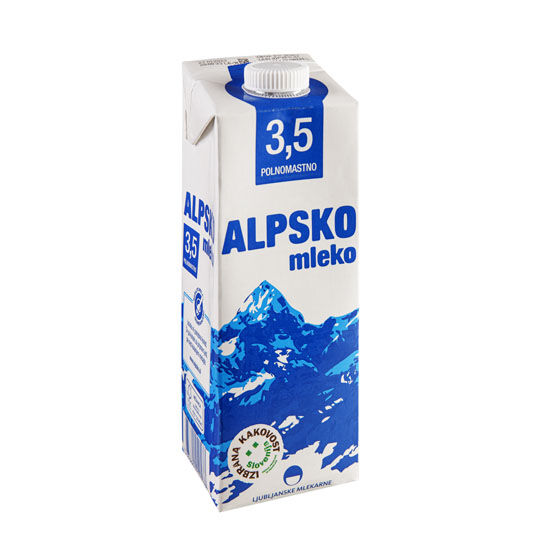 Trajno mlijeko, 3,5% m.m.